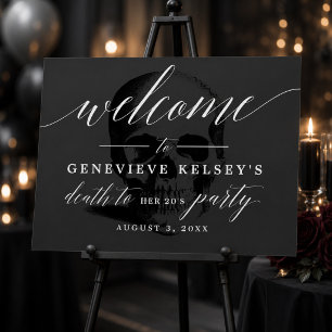 Der Tod Ihres 20er Party Begrüßungszeichen Poster