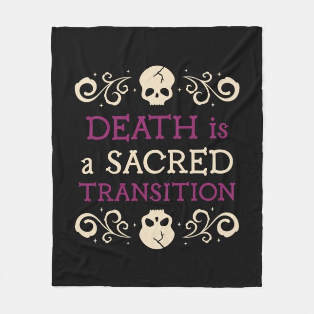 Der Tod ist eine heilige Transition-Krankenschwest Fleecedecke (Vorderseite)