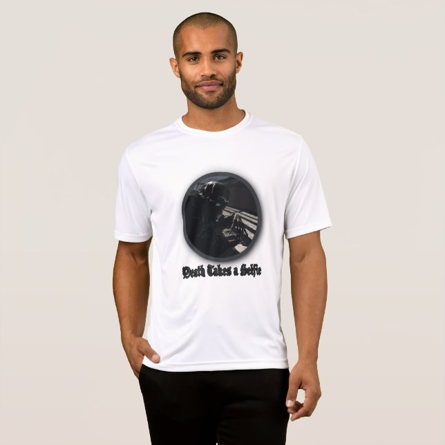 Der Tod nimmt sich selbst ein T-Shirt (Vorne ganz)