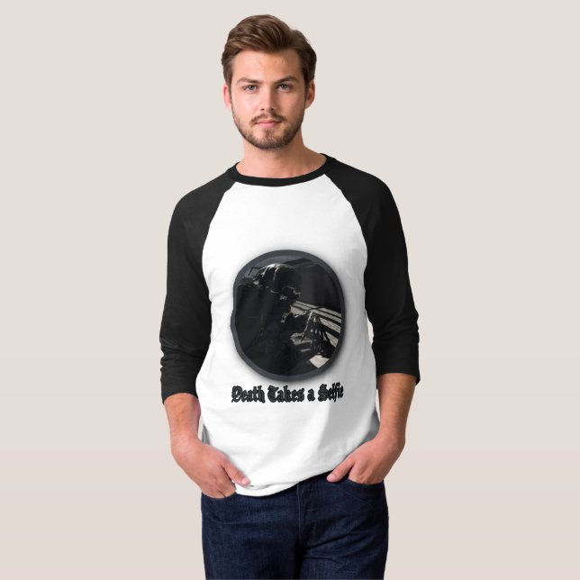 Der Tod nimmt sich selbst ein T-Shirt (Vorne ganz)