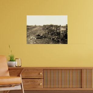 Der Tod von Antietam 1862 Ziviler Krieg Sepia Poster