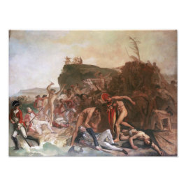 Der Tod von Captain Cook 12"x16"-Plakat Fotodruck