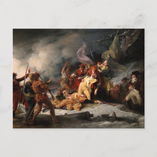 Der Tod von General Montgomery Postkarte (Vorderseite)