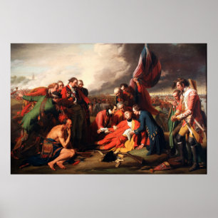 Der Tod von General Wolfe durch Benjamin West 1770 Poster