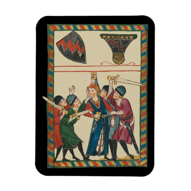 Der Tod von Reinmar von Brennenberg mittelalterlic Magnet (Vertikal)