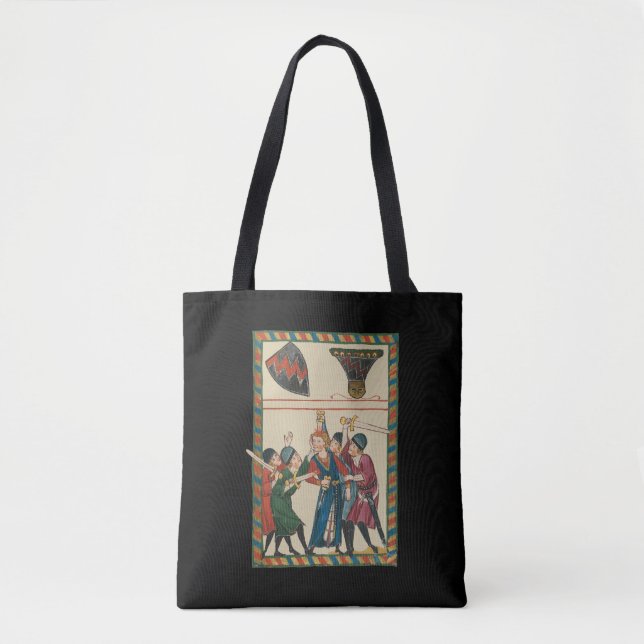 Der Tod von Reinmar von Brennenberg mittelalterlic Tasche (Vorderseite)