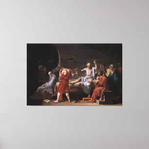 Der Tod von Sokrates durch Jacques Louis David Leinwanddruck