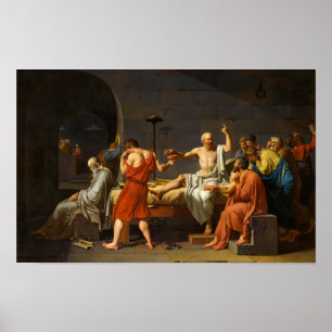Der Tod von Sokrates, La Mort de Socrate, 1787 Poster