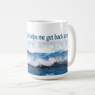 Der Ton der MEERTasse - Ozean-Wellen Kaffeetasse