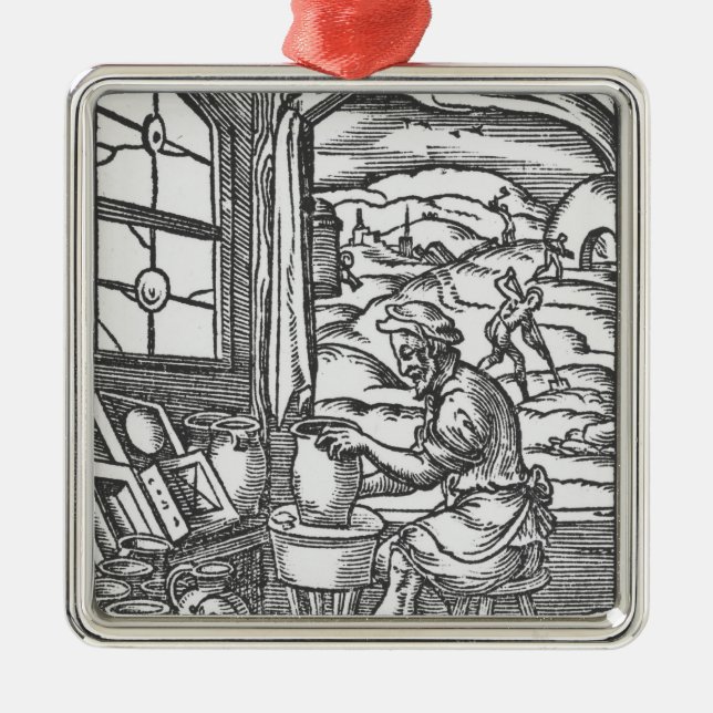 Der Töpfer, 1574 Ornament Aus Metall (Vorne)