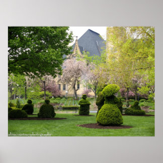 Der Topiary Garden von Columbus Poster