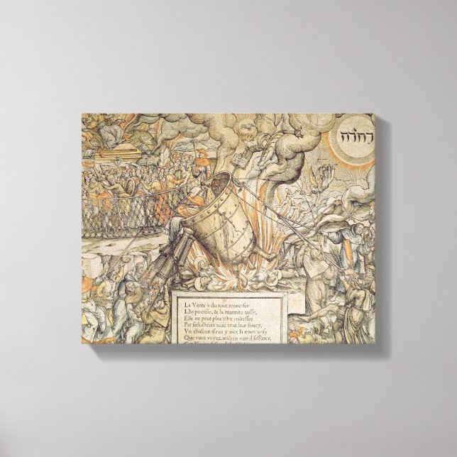 Der Toppling-Schmelztiegel Leinwanddruck (Vorderseite)