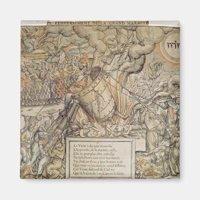 Der Toppling-Schmelztiegel Magnet (Vorne)