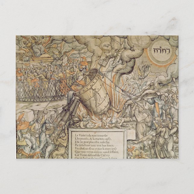 Der Toppling-Schmelztiegel Postkarte (Vorderseite)