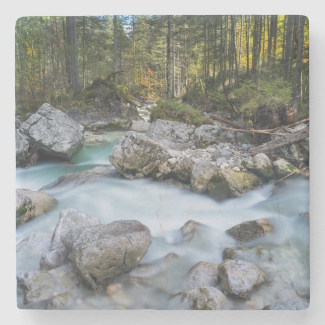 Der Torrent Ramsauer Ache Steinuntersetzer (Vorderseite)