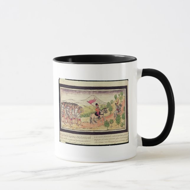 Der Totonac amerikanische Ureinwohner, der den Tasse (Rechts)