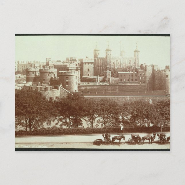 Der Tower of London (sepia Foto) Postkarte (Vorderseite)