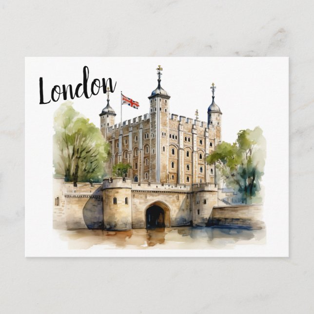 Der Tower von London: Wächter der britischen Gesch Postkarte (Vorderseite)
