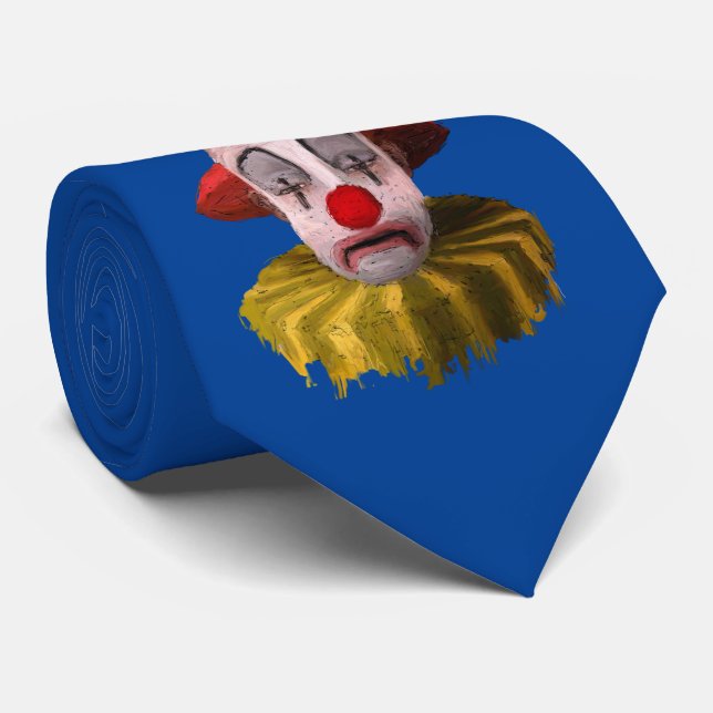 Der tragische Clown Krawatte (Gerollt)