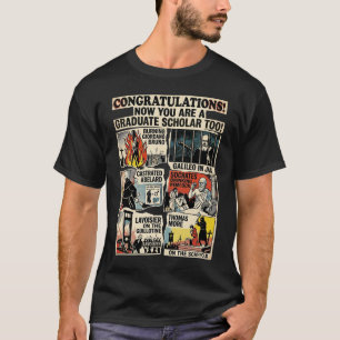 Der "Tragische Gelehrte" Dark Academia Abschluss T-Shirt