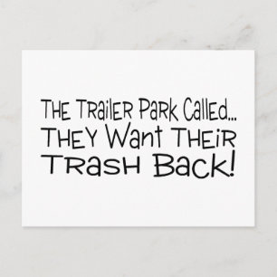 Der Trailer Park nannte sie ihren Müll zurück Gewo Postkarte