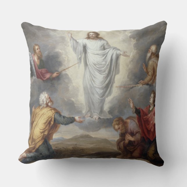 Der Transfiguration (Öl auf Kupfer) Kissen (Vorderseite)