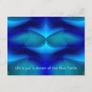 Der Traum der Blauen Schildkröte Postkarte