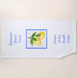 Der Traum der Küste von Amalfi - CUSTOM Strandtuch