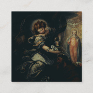 Der Traum des heiligen Josef Quadratische Visitenkarte