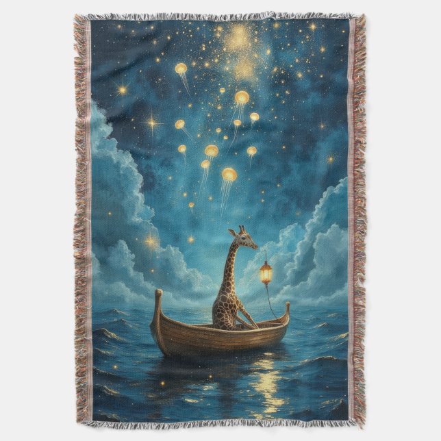 Der Traum einer Giraffe Decke (Vorderseite Vertikal)