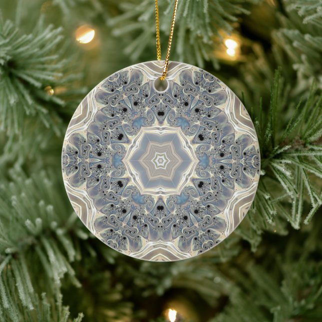 Der Traum eines Fraktals Keramik Ornament (Baum)