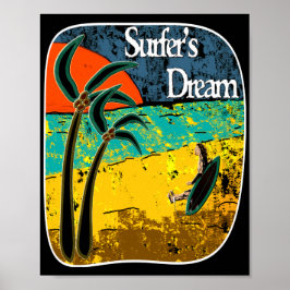 Der Traum eines Surfers Poster
