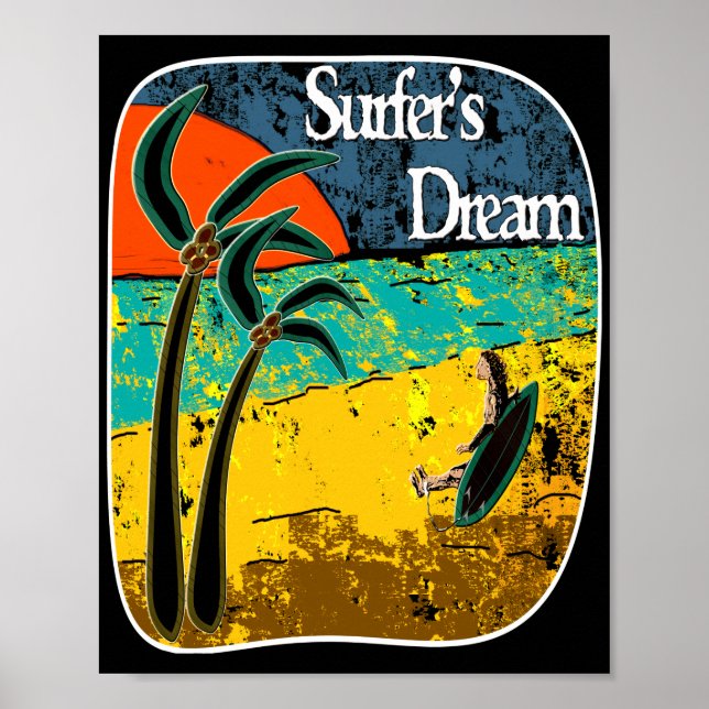 Der Traum eines Surfers Poster (Vorne)