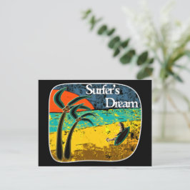 Der Traum eines Surfers Postkarte