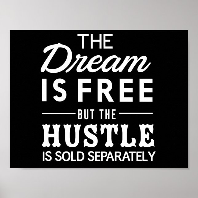 Der Traum ist gratis Poster (Vorne)