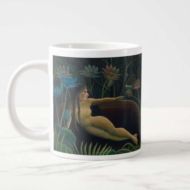 Der Traum (Le Reve Exotique) von Henri Rousseau Jumbo-Tasse (Links)