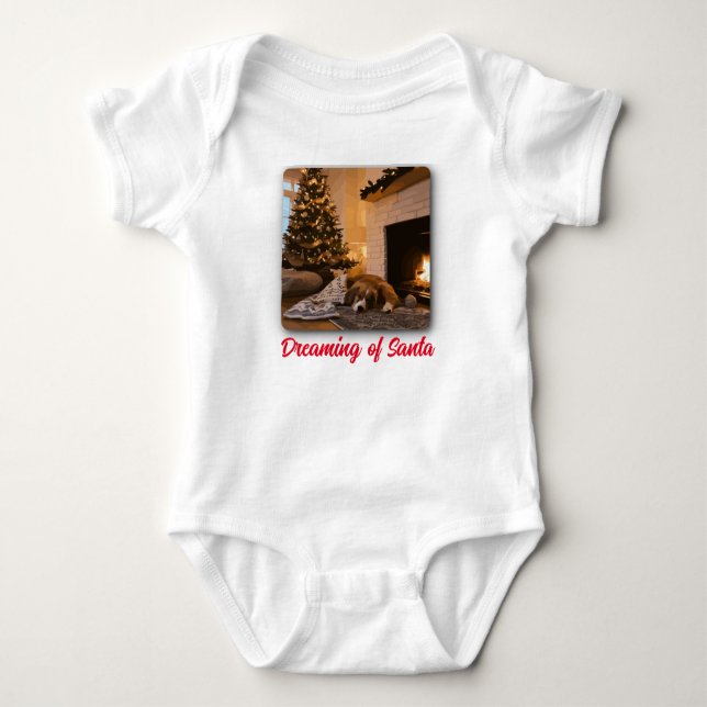 Der Traum vom Weihnachtsmann Baby Strampler (Vorderseite)