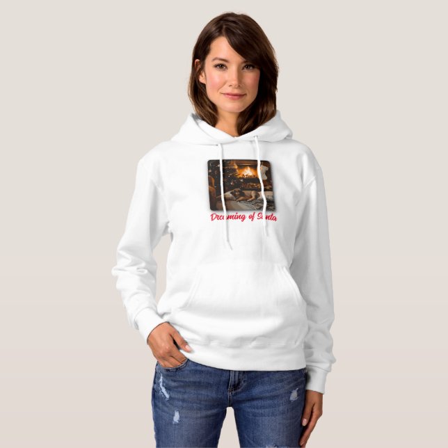 Der Traum vom Weihnachtsmann Hoodie (Vorne ganz)