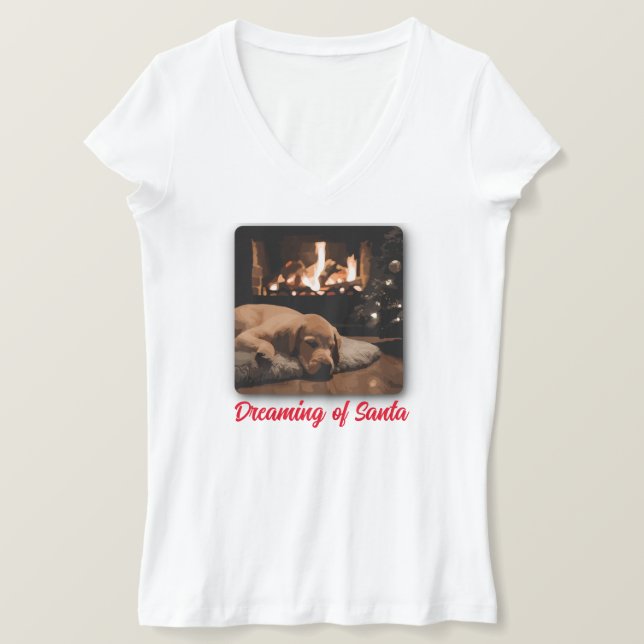 Der Traum vom Weihnachtsmann T-Shirt (Design vorne)