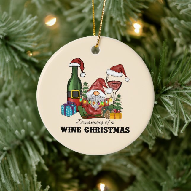 Der Traum von einem Weihnachtsfest Keramik Ornament (Baum)