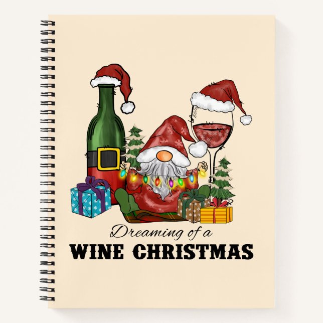 Der Traum von einem Weihnachtsfest Notizbuch (Vorderseite)