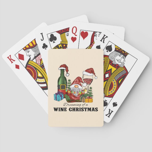 Der Traum von einem Weihnachtsfest Spielkarten (Rückseite)