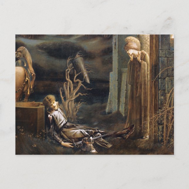Der Traum von Launcelot Postkarte (Vorderseite)