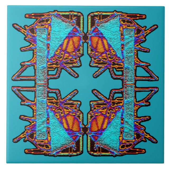 Der Traum von Schmetterlingen Fliese (Vorderseite)