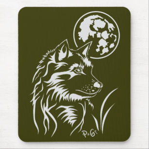 Der träumende Wolf Mauspad