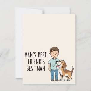 Der Trauzeuge des besten Freundes Postkarte