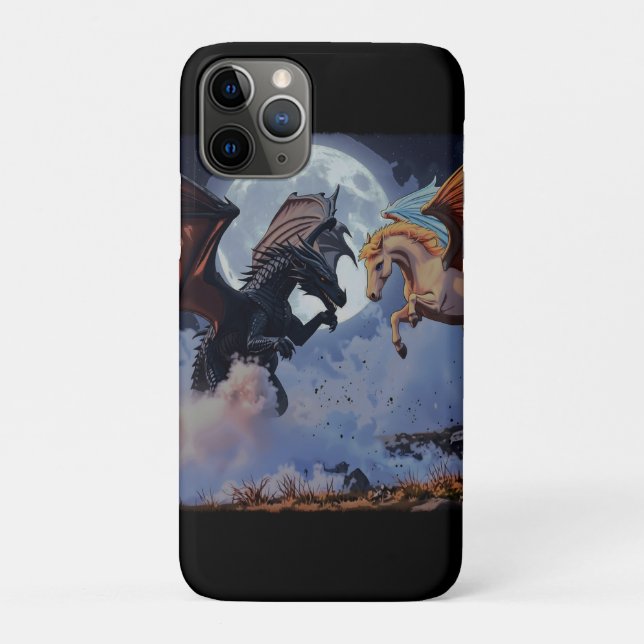Der Treffpunkt - Drache und Pegasus Case-Mate iPhone Hülle (Rückseite)
