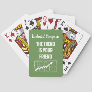 Der Trend ist Ihr freundesweiter Börsenhändler Spielkarten