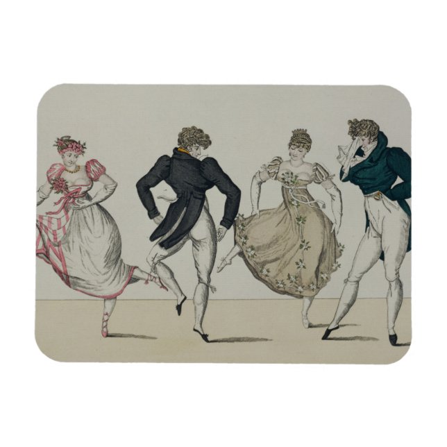 Der "Trenis" Quadrille, Platte 19 von "Le Bon Genr Magnet (Horizontal)