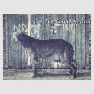 Der treue Hound Vintage Seidenpapier